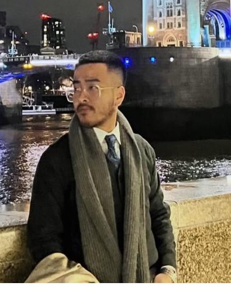 Nitesh Gurung photographed abroad at night
